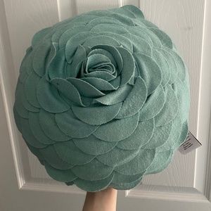 Blue Rose Pillow